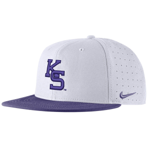 Nike Nike Adult Kansas State Wildcats White Aero True Baseball Fitted Hat, Men's, Size 7 1/4 - $38.00 at DICK'S Sporting Goods