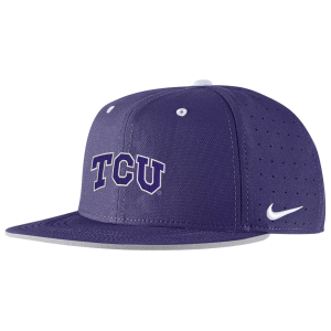 Nike Nike Adult TCU Horned Frogs Purple Baseball Fitted Hat, Men's, Size 7 1/8 - $38.00 at DICK'S Sporting Goods