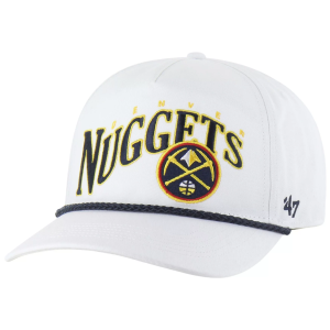 '47 Adult Denver Nuggets White Graphic Wave R Hitch Adjustable Hat, Men's