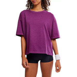 FP Movement Women's Tackle Tee, XS, Deep Mulberry