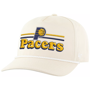 '47 Adult Indiana Pacers Off-White Campscape Hitch Adjustable Hat, Men's
