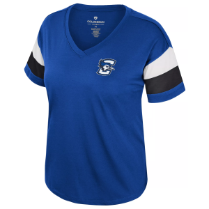 Colosseum Colosseum Women's Creighton Bluejays Royal Sparkle V-Neck T-Shirt, Small, Blue - $36.99 at DICK'S Sporting Goods