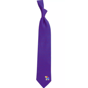 Eagles Wings Kansas Jayhawks Print Silk Necktie, Men's, Team