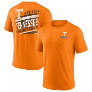 NCAA Men's Tennessee Volunteers Tennessee Orange Ideal Faded Tri-Blend T-Shirt, Small, Blue