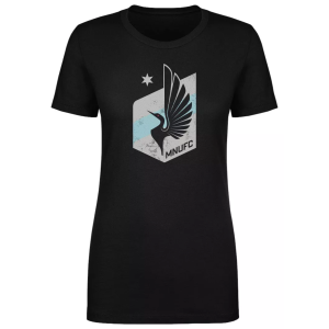 500 LEVEL Women's Minnesota United FC Black T-Shirt, Small