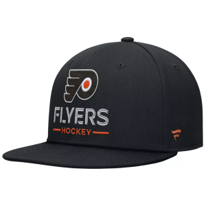 NHL Adult Philadelphia Flyers Black Structured Adjustable Hat, Men's