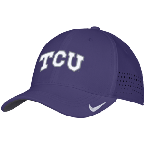 Nike Nike Adult TCU Horned Frogs Purple Aero Fitted Hat, Men's, Medium/Large - $36.00 at DICK'S Sporting Goods