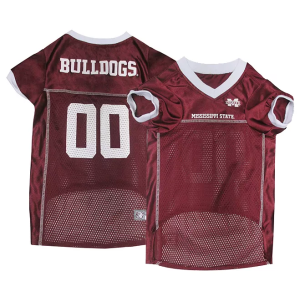 Pets First Mississippi State Bulldogs Pet Jersey, XS