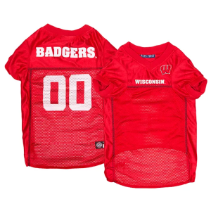 Pets First Wisconsin Badgers Pet Jersey, XS