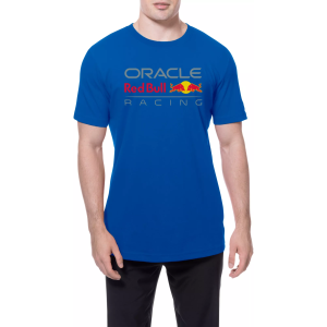 New Era Men's F1 Oracle Red Bull Racing Blue Primary Logo T-Shirt, Small