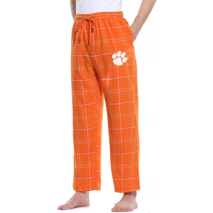 Concepts Sport Men's Clemson Tigers Orange/White Ultimate Sleep Pants, Small