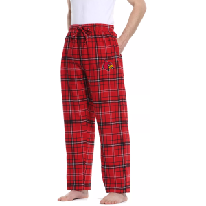 Concepts Sport Men's Louisville Cardinals Cardinal Red/Black Ultimate Sleep Pants, Small