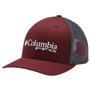 Columbia Columbia Adult Texas A&M Aggies Maroon PFG Mesh Fitted Hat, Men's, Red - $35.00 at DICK'S Sporting Goods