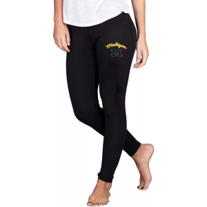 Concepts Sport Women's Michigan Wolverines Black Fraction Leggings, Small