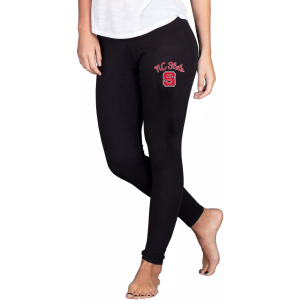 Concepts Sport Women's NC State Wolfpack Black Fraction Leggings, Small