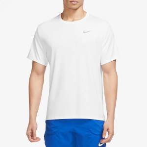 Nike Men's Dri-FIT UV Miler Running T-Shirt, Large, White
