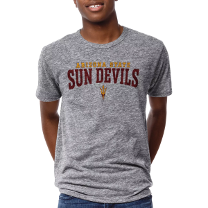 League-Legacy Men's Arizona State Sun Devils Grey Victory Falls T-Shirt, XS, Gray