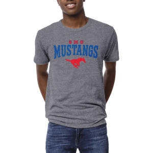 League-Legacy Men's Southern Methodist Mustangs Grey Victory Falls T-Shirt, XS, Gray