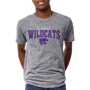 League-Legacy Men's Kansas State Wildcats Silver Victory Falls T-Shirt, XS, Gray