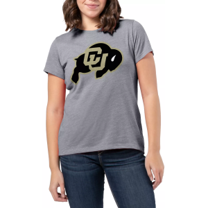League-Legacy Women's Colorado Buffaloes Grey Intramural Classic T-Shirt, Medium, Gray