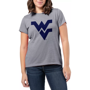 League-Legacy Women's West Virginia Mountaineers Grey Intramural Classic T-Shirt, Small, Gray