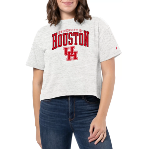 League-Legacy Women's Houston Cougars White Intramural Midi T-Shirt, Small
