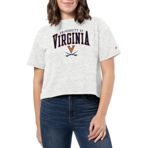 League-Legacy Women's Virginia Cavaliers White Intramural Midi T-Shirt, Small