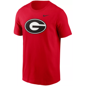Nike Men's Georgia Bulldogs University Red Core Cotton Logo T-Shirt, Small
