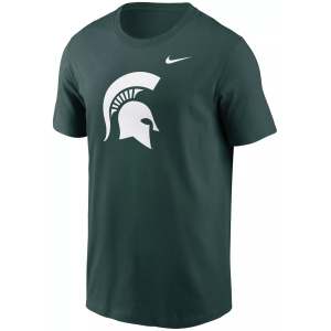 Nike Men's Michigan State Spartans Green Core Cotton Logo T-Shirt, Small