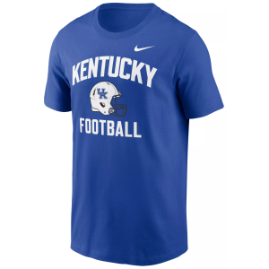 Nike Men's Kentucky Wildcats Blue Football Helmet T-Shirt, Small