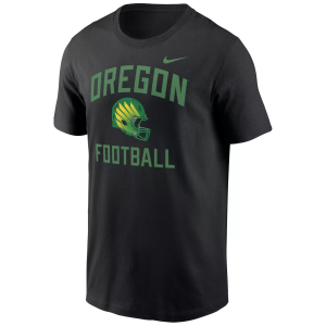 Nike Men's Oregon Ducks Black Football Helmet T-Shirt, Small