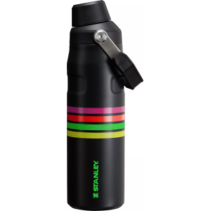 Stanley 24 oz. IceFlow Bottle with Fast Flow Lid, Neon Multi Mesh Stripe