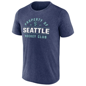 NHL Adult Seattle Kraken Property Of Navy T-Shirt, Men's, Small, Blue