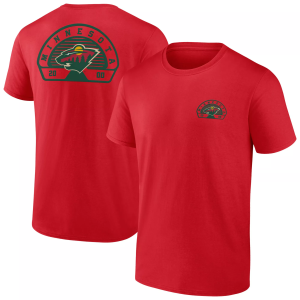 NHL Adult Minnesota Wild Valor Red T-Shirt, Men's, Medium