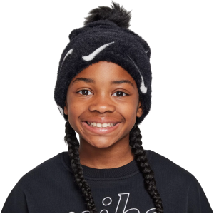 Nike Nike Kids' Peak Pom Beanie, Black/White - $17.97 at DICK'S Sporting Goods