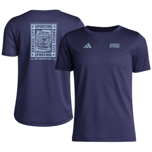Adidas adidas Youth Sporting Kansas City 2025 Blue Local Warp T-Shirt, XL - $17.50 at DICK'S Sporting Goods