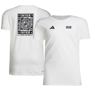 adidas Youth Inter Miami CF 2025 White Local Warp T-Shirt, Small