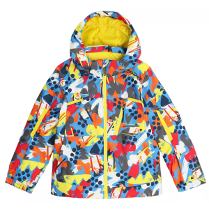 Spyder Little Boys' Leader Jacket, 4T, Camo Aether Blue