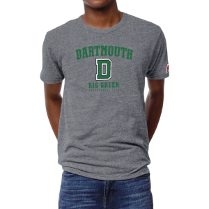 League-Legacy Men's Dartmouth Big Green Grey Victory Falls Logo T-Shirt, XS, Gray