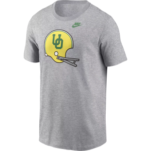 Nike Men's Oregon Ducks Grey Helmet T-Shirt, Small, Gray