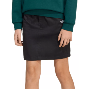 adidas Girls' Twill Skirt, Small, Black