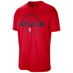 Nike Men's Los Angeles Clippers Red On Court Practice Long Sleeve T-Shirt, Medium