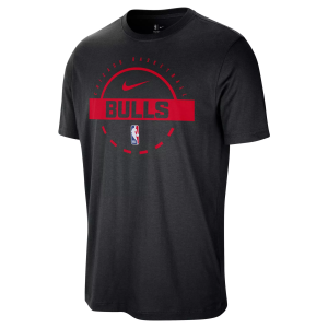Nike Men's Chicago Bulls Black On Court Practice Long Sleeve T-Shirt, XXL