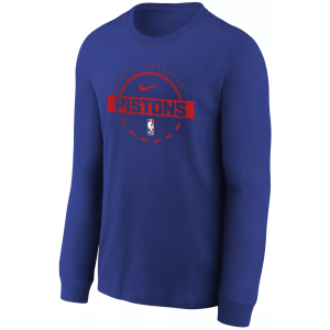 Nike Nike Youth Detroit Pistons Blue On Court Practice Long Sleeve T-Shirt, Medium - $13.97 at DICK'S Sporting Goods