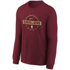 Nike Youth Cleveland Cavaliers Red On Court Practice Long Sleeve T-Shirt, Small
