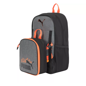 PUMA Colony Combo Backpack, Boys', Grey/Orange