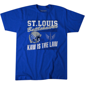 Breakingt BreakingT Men's St. Louis Battlehawks Blue 'Kaw Helmet' T-Shirt, Medium - $9.73 at DICK'S Sporting Goods
