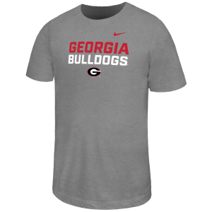 Nike Youth Georgia Bulldogs Grey Legend Short Sleeve T-Shirt, Small, Gray