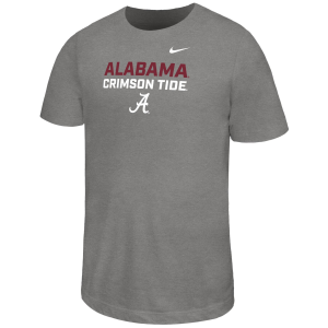 Nike Youth Alabama Crimson Tide Grey Legend Short Sleeve T-Shirt, Medium, Gray