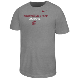 Nike Youth Washington State Cougars Grey Legend Short Sleeve T-Shirt, Small, Gray